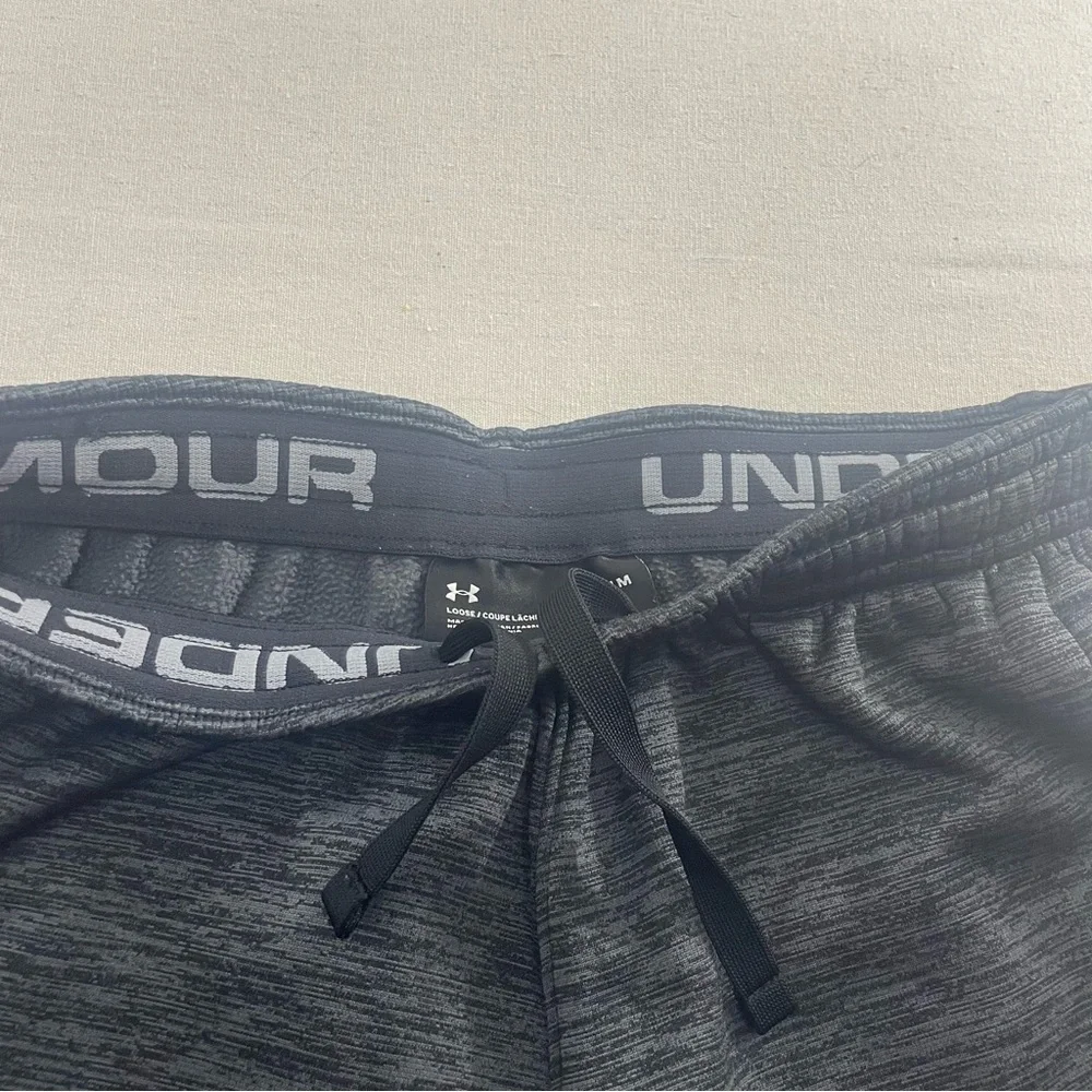 UNDER ARMOUR Fleece Line Jogger Pants Men Tapered Athletic Gym Workout Heathered - Picture 4 of 13